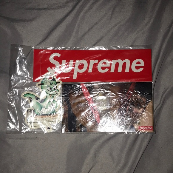 supreme dinosaur sticker
